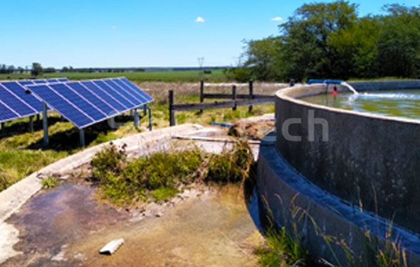 天源2.2kW光伏扬水系统为乌拉圭农场提供牛羊饮用水